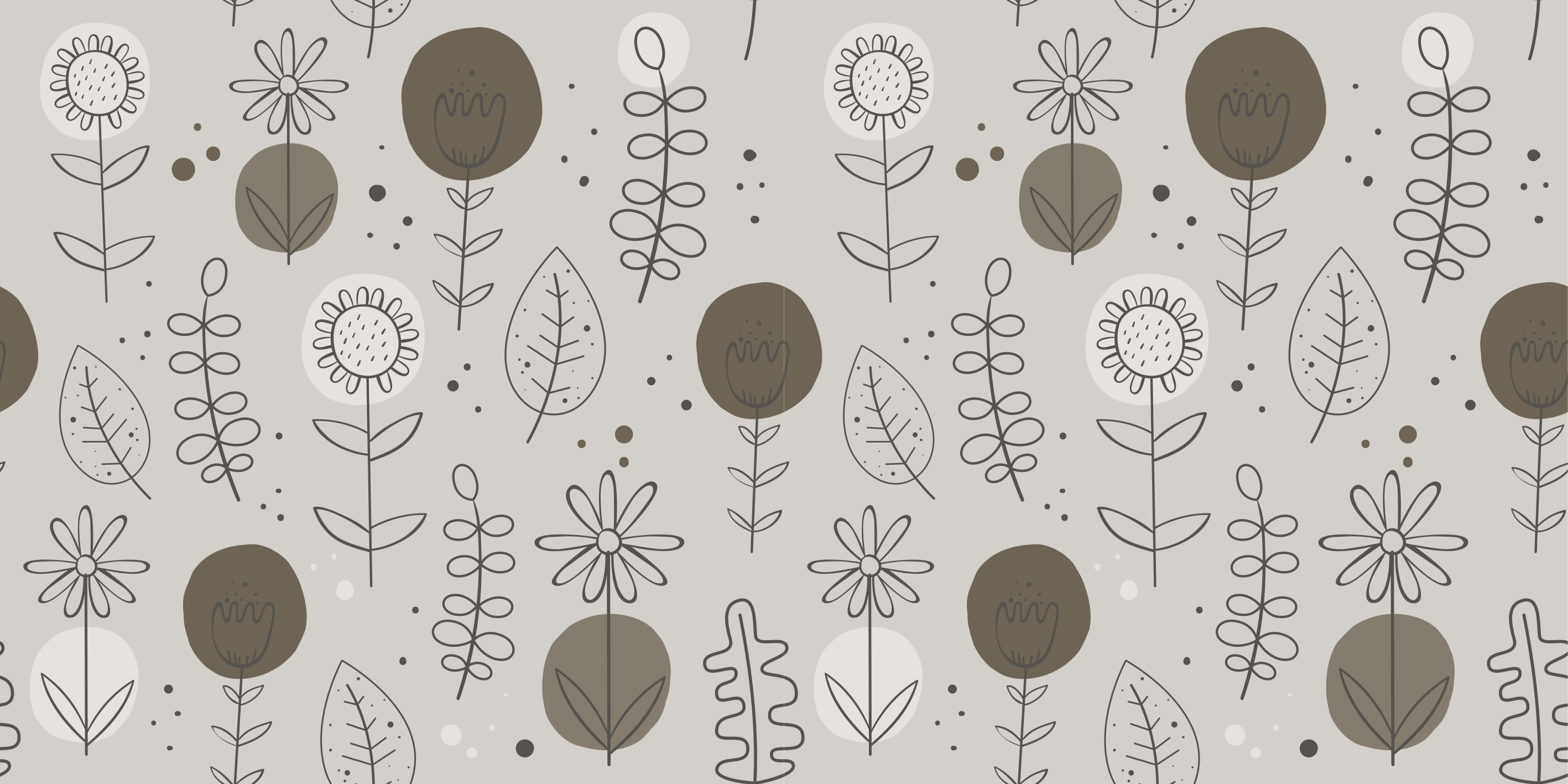 Tapis vinyle plantes motifs couleurs naturelles - TenStickers