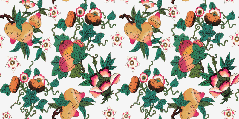 Tapis vinyle plantes imprimé floral multicolore été - TenStickers