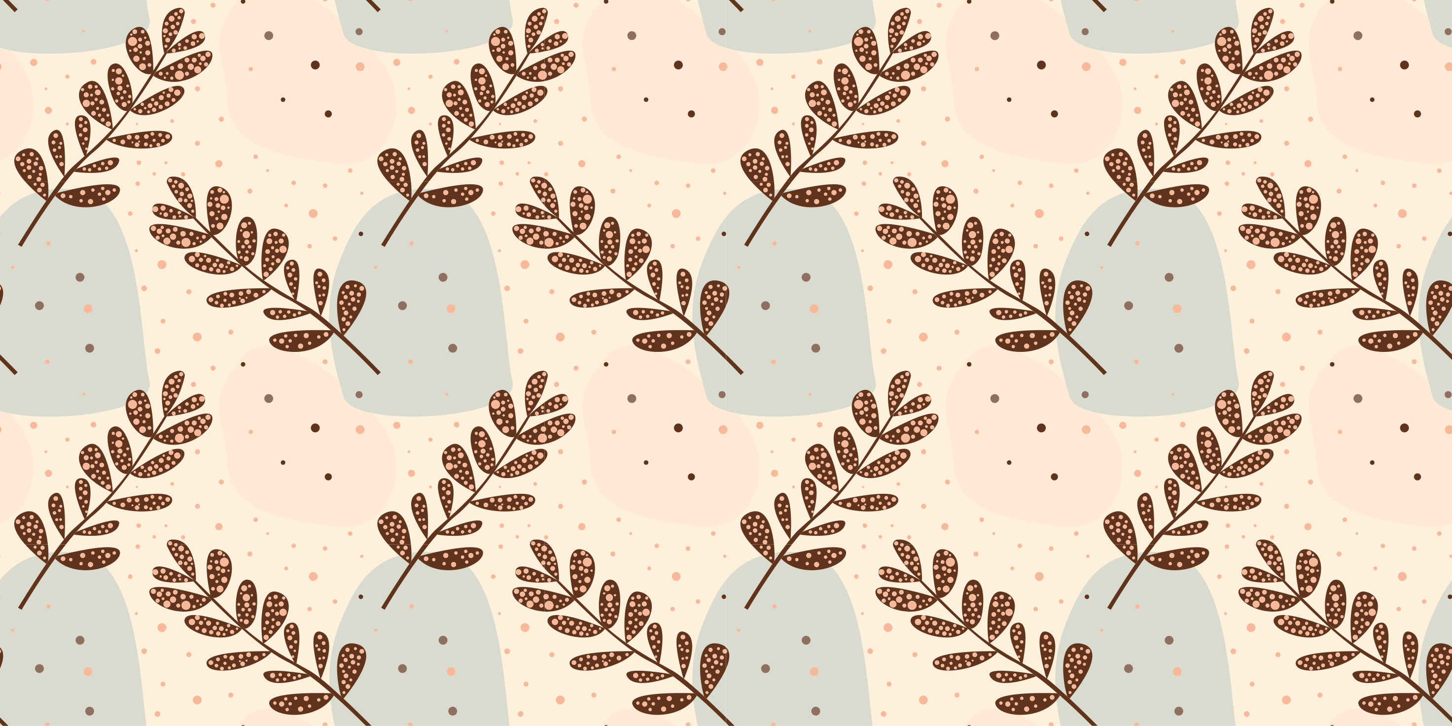 Tapis vinyle plantes esthétiques pastels - TenStickers
