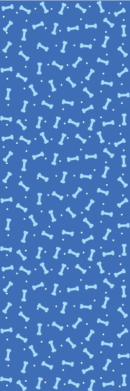 Tapis vinyle chambre fond bleu ossements sans couture - TenStickers