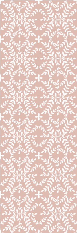 Tapis vinyle chambre motif feuilles ornementales vintage - TenStickers