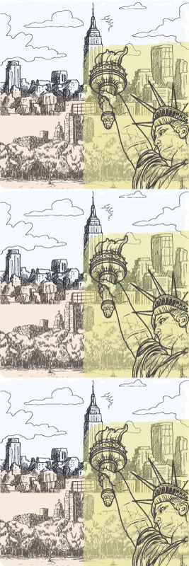 Tapis vinyle chambre collage vintage oldschool nyc - TenStickers