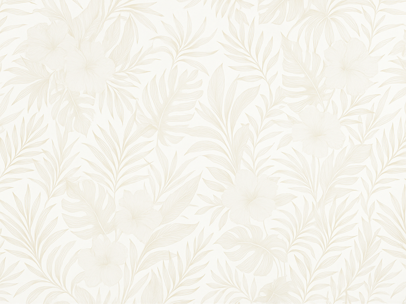 Tapis vinyle chambre tropical neutre - TenStickers