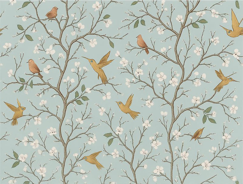 Tapis vinyle chambre printemps Élégant - TenStickers