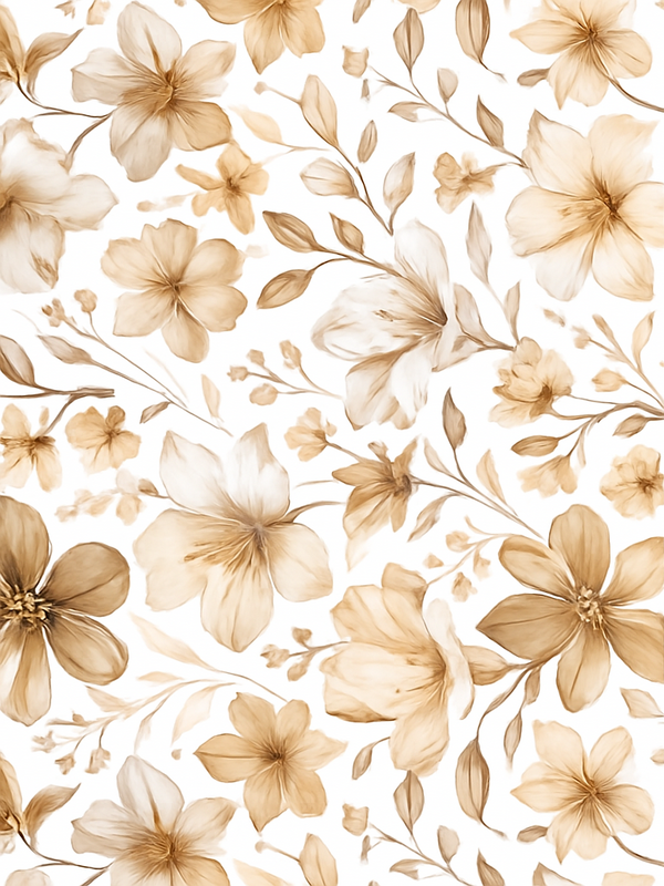 Tapis vinyle chambre design floral réaliste - TenStickers