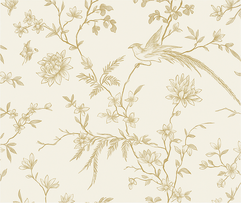 Tapis vinyle chambre motif floral élégant - TenStickers