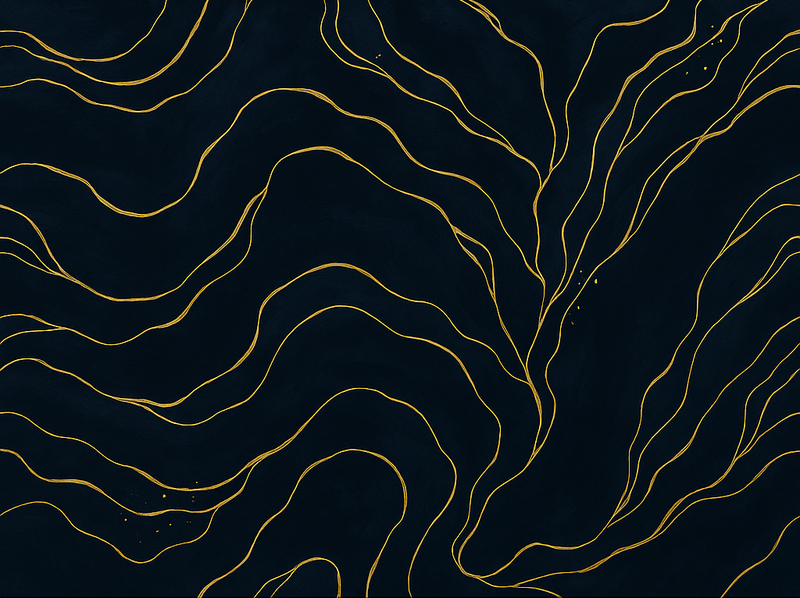 Tapis vinyle chambre marbre bleu foncé et or - TenStickers