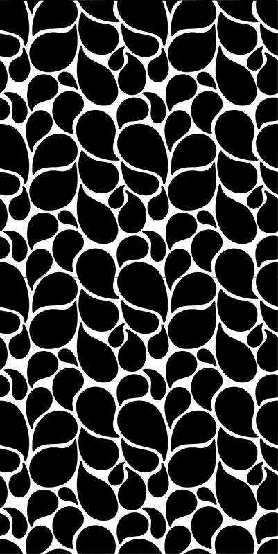 Tapis vinyle géométrique gouttes d'eau - TenStickers