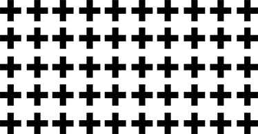 Tapis vinyle géométrique croix noires et blanches - TenStickers