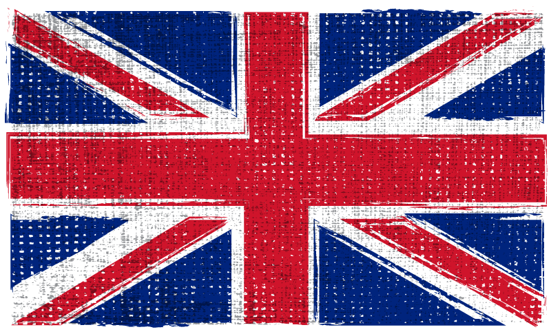 Tapis vinyle géométrique drapeau grunge uk - TenStickers