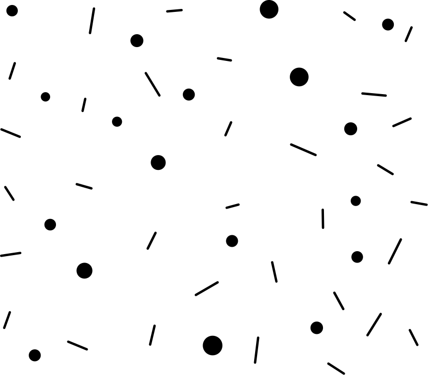 Tapis vinyle géométrique confettis cercles et lignes - TenStickers