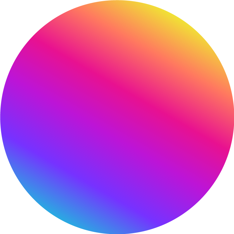 Tapis vinyle géométrique cercle dégradé coloré - TenStickers
