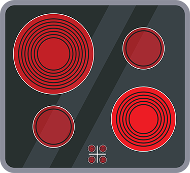 Tapis vinyle pour enfants cuisine vitrocéramique - TenStickers