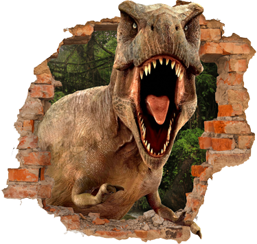 Tapis vinyle pour enfants t-rex 3d - TenStickers