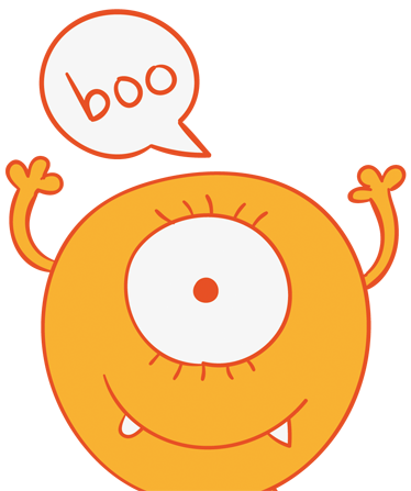 Tapis vinyle pour enfants monstre jaune - TenStickers