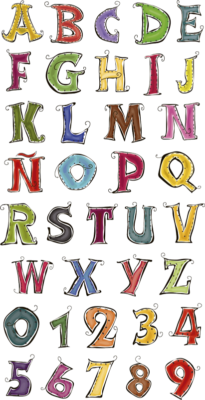 Tapis vinyle pour enfants abécédaire complet espagnol - TenStickers