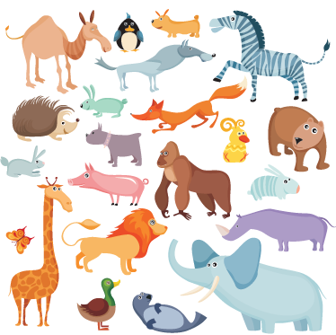 Tapis vinyle pour enfants animaux sauvages - TenStickers