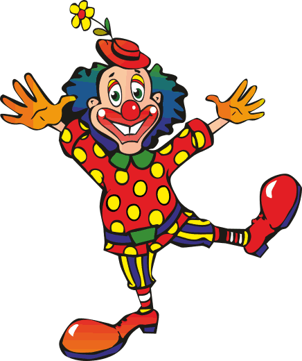 Tapis vinyle pour enfants clown coloré dansant - TenStickers