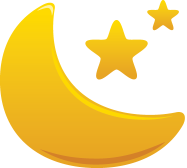 Tapis vinyle pour enfants lune et étoiles - TenStickers