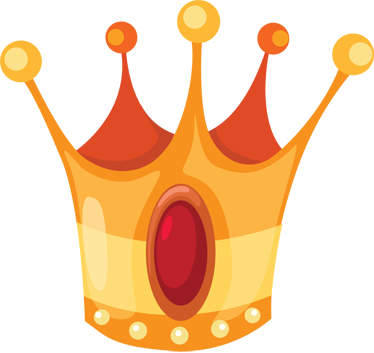 Tapis vinyle pour enfants couronne de roi - TenStickers