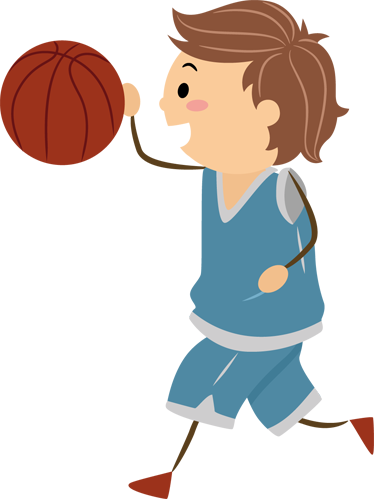 Tapis vinyle pour enfants motif basketball - TenStickers