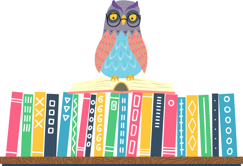 Tapis vinyle chambre hibou cartoon avec lunettes - TenStickers