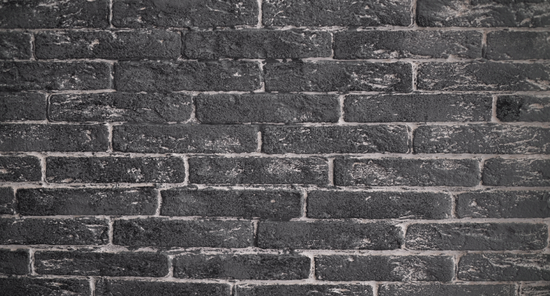 Tapis vinyle chambre mur en briques de pierre grise - TenStickers