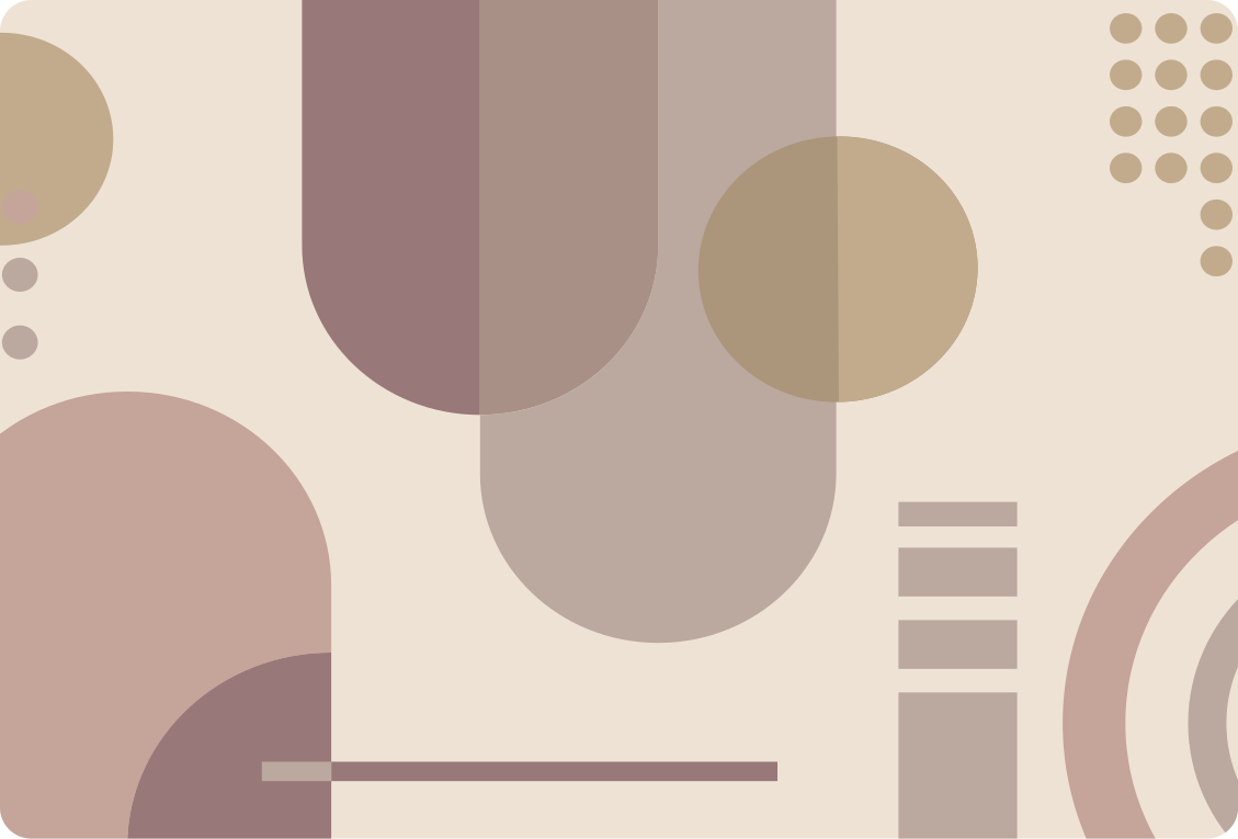 Tapis vinyle chambre art moderne géométrique marron - TenStickers