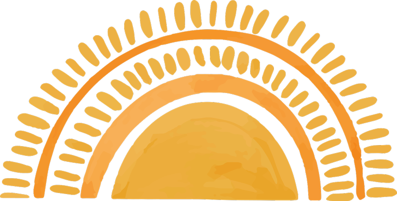 Tapis vinyle chambre soleil jaune dessiné - TenStickers