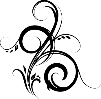 Tapis vinyle chambre motif plante en filigrane - TenStickers