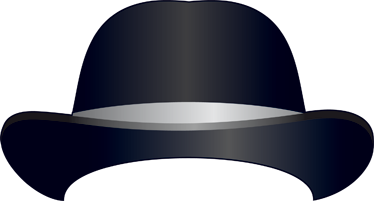 Tapis vinyle chambre chapeau melon adhésif - TenStickers