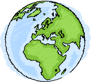 Tapis vinyle carte du monde illustration terre - TenStickers