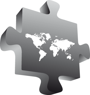 Tapis vinyle carte du monde puzzle en vinyle - TenStickers