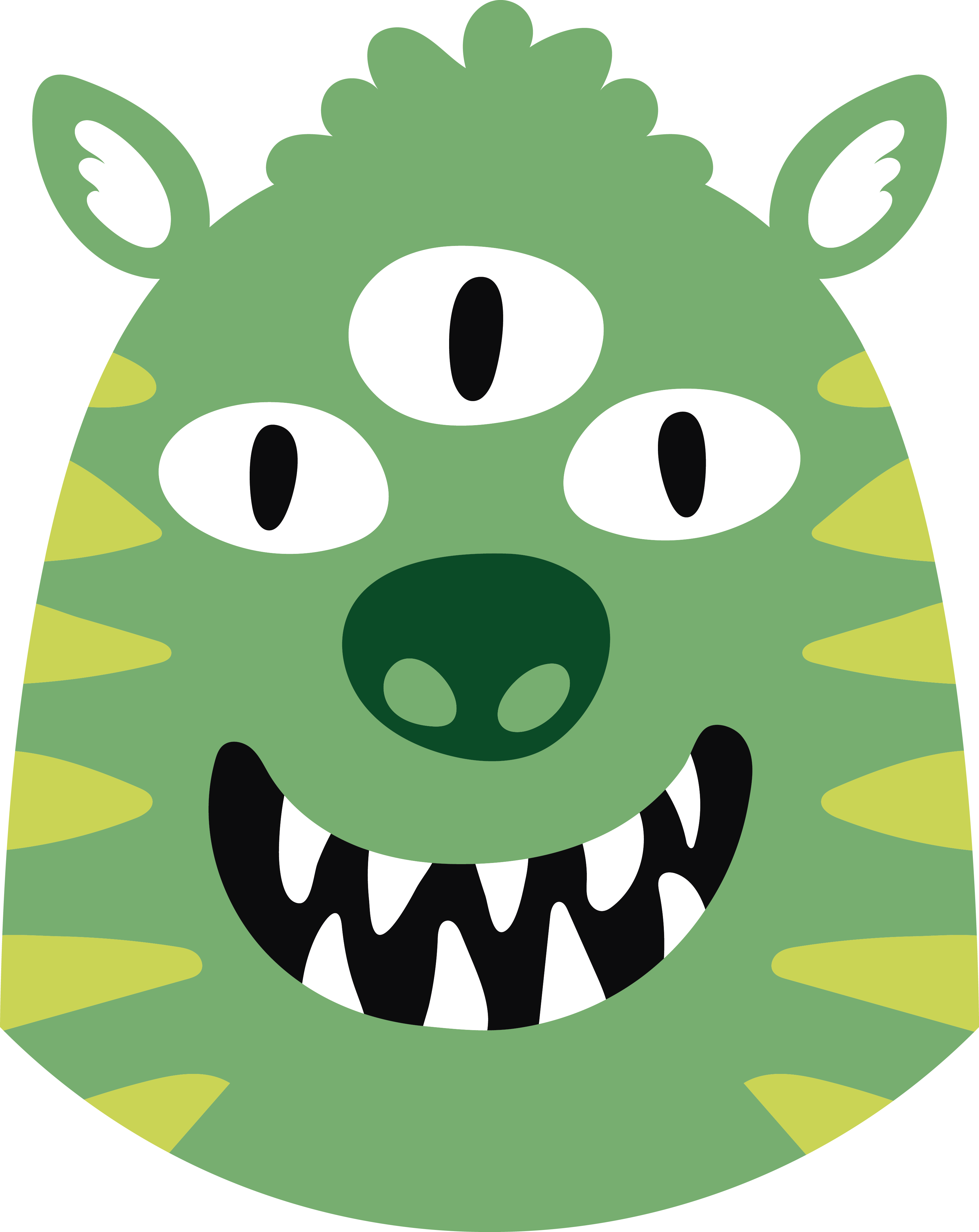 Tapis vinyle pour enfants monstre joyeux - TenStickers
