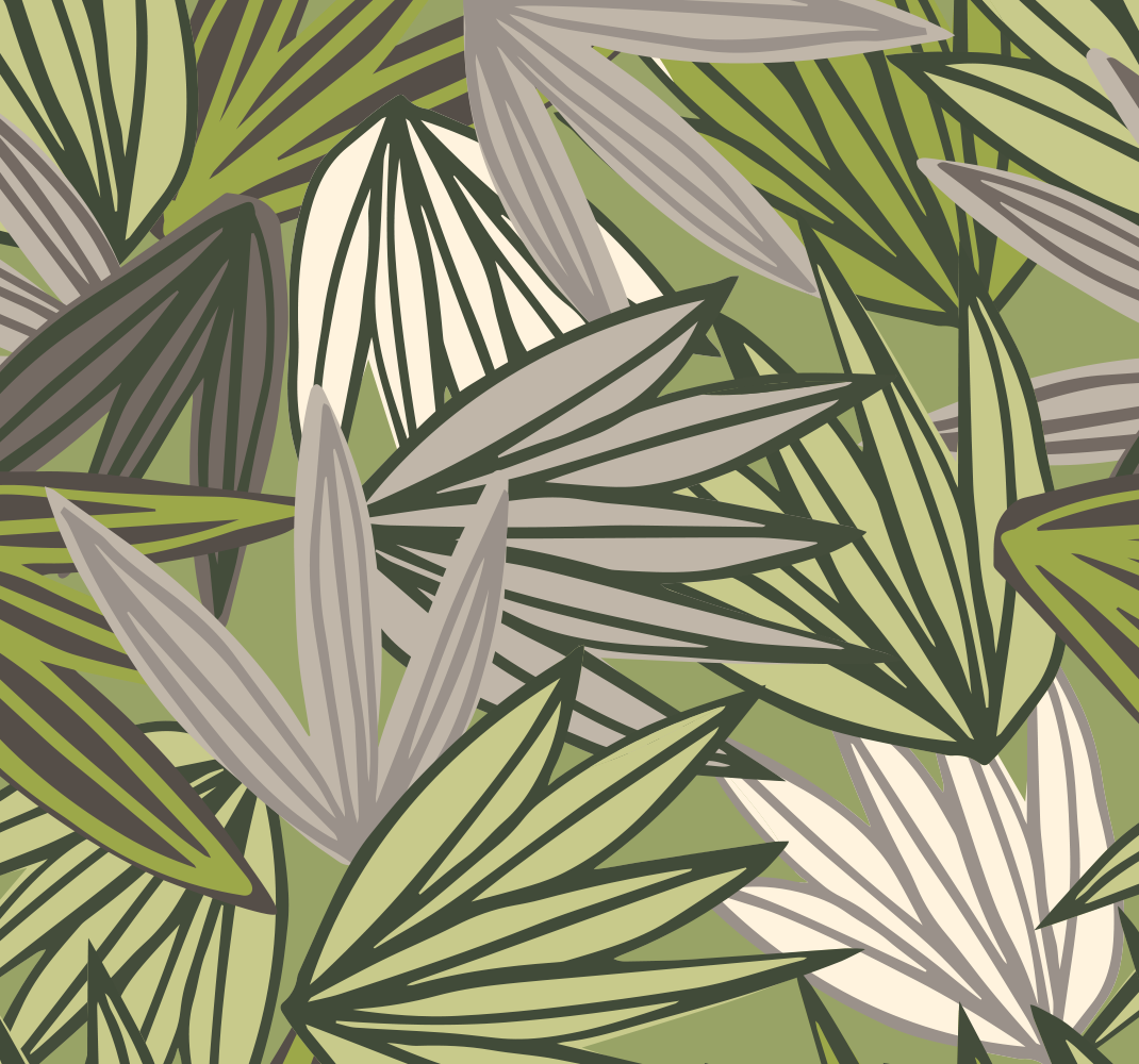 Tapis vinyle salle de bain jungle avec arbres sans fruits - TenStickers