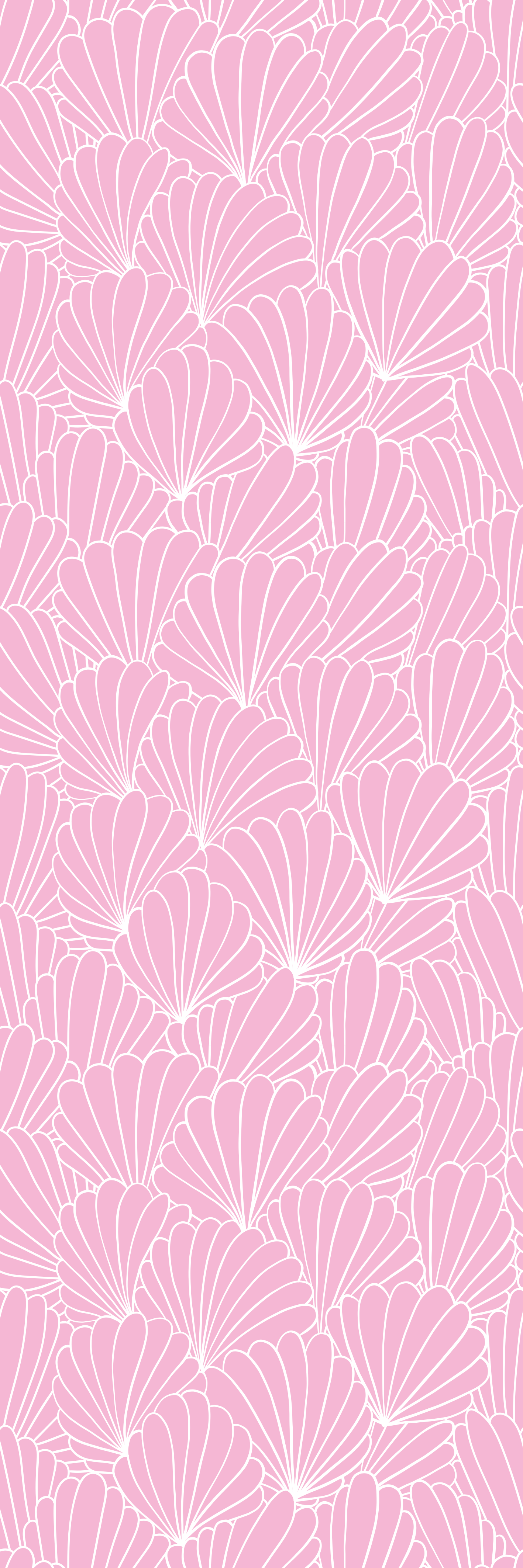 Tapis vinyle salle de bain coquillages roses kawaii - TenStickers