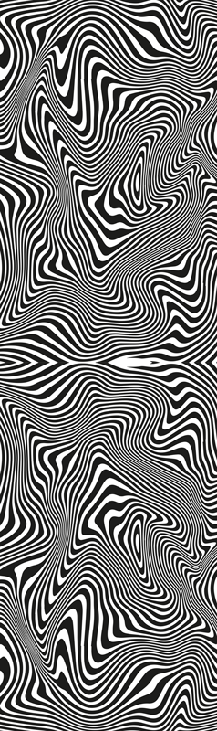 Tapis vinyle salle de bain effet 3d zebra - TenStickers