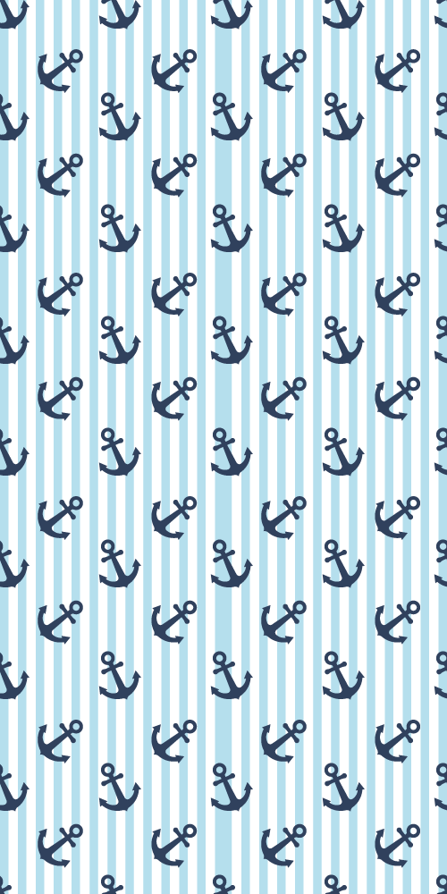 Tapis vinyle salle de bain rayures verticales bleu marine - TenStickers
