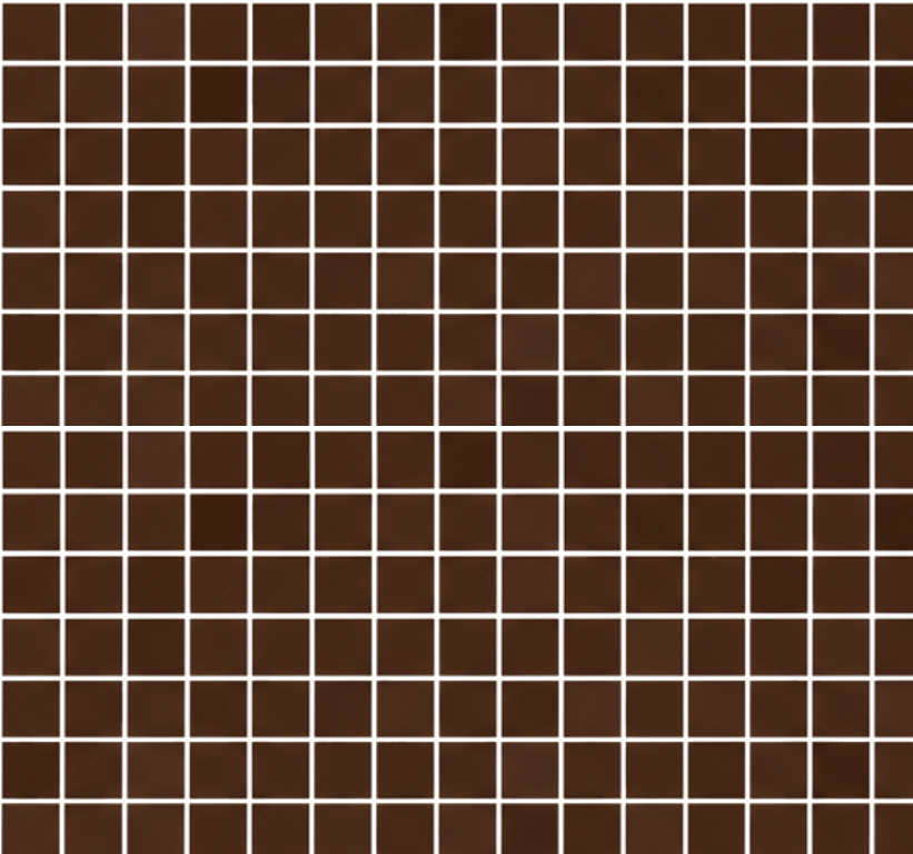 Tapis vinyle salle de bain mosaïques marron chocolat - TenStickers