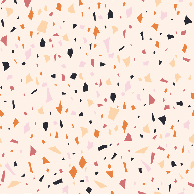 Tapis vinyle cuisine motif terrazzo gris - TenStickers