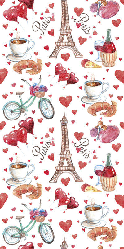 Tapis vinyle cuisine amour de paris - TenStickers