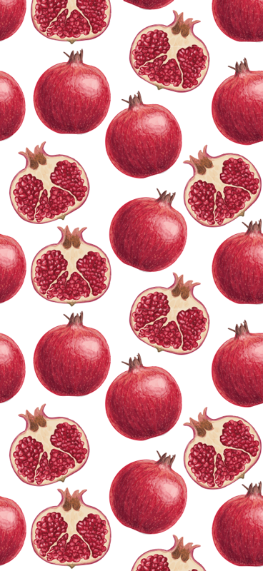 Tapis vinyle cuisine motif de grenades colorées - TenStickers