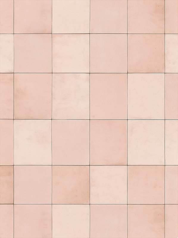Tapis vinyle cuisine motif carreaux roses - TenStickers