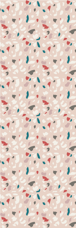 Tapis vinyle chambre motif effet terrazzo - TenStickers