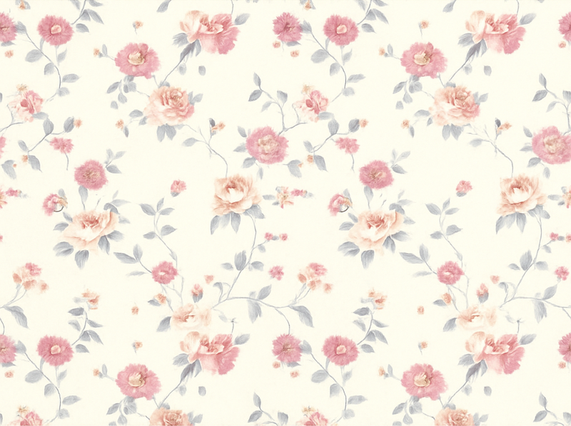 Tapis vinyle chambre imprimé floral - TenStickers