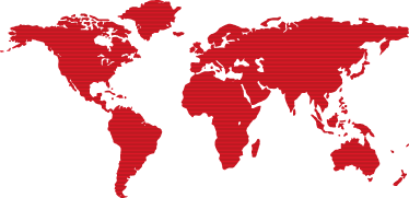 Tapis vinyle chambre carte du monde lignes rouges - TenStickers