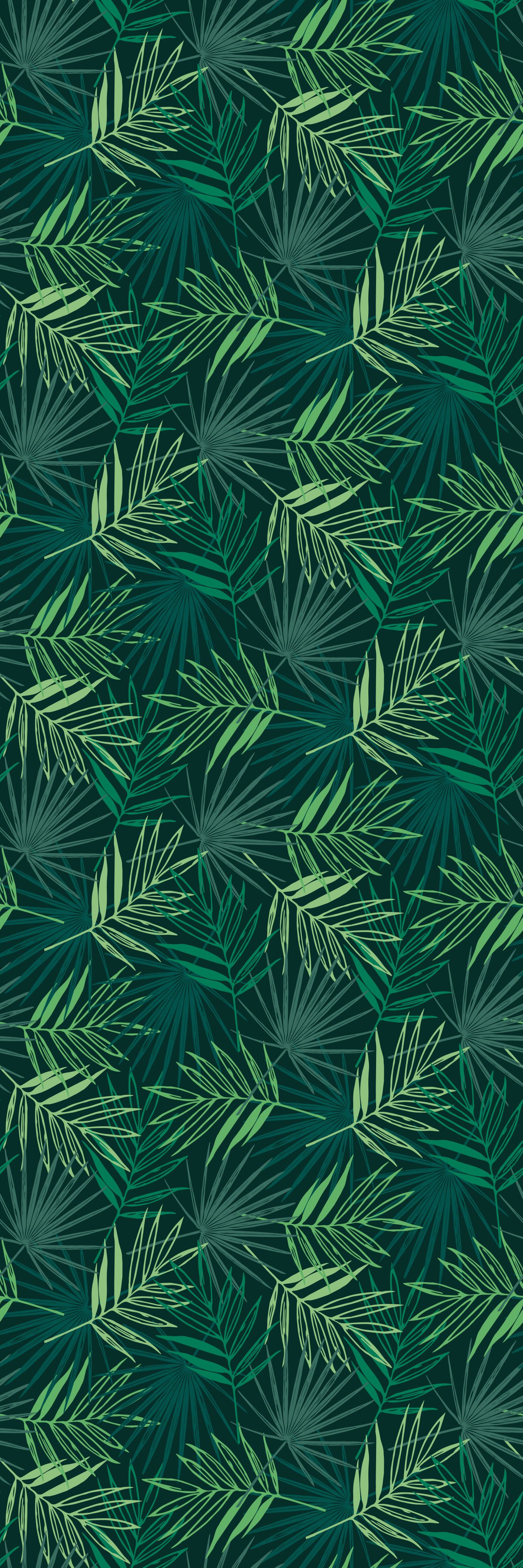 Tapis vinyle bureau motif tropical mélange - TenStickers