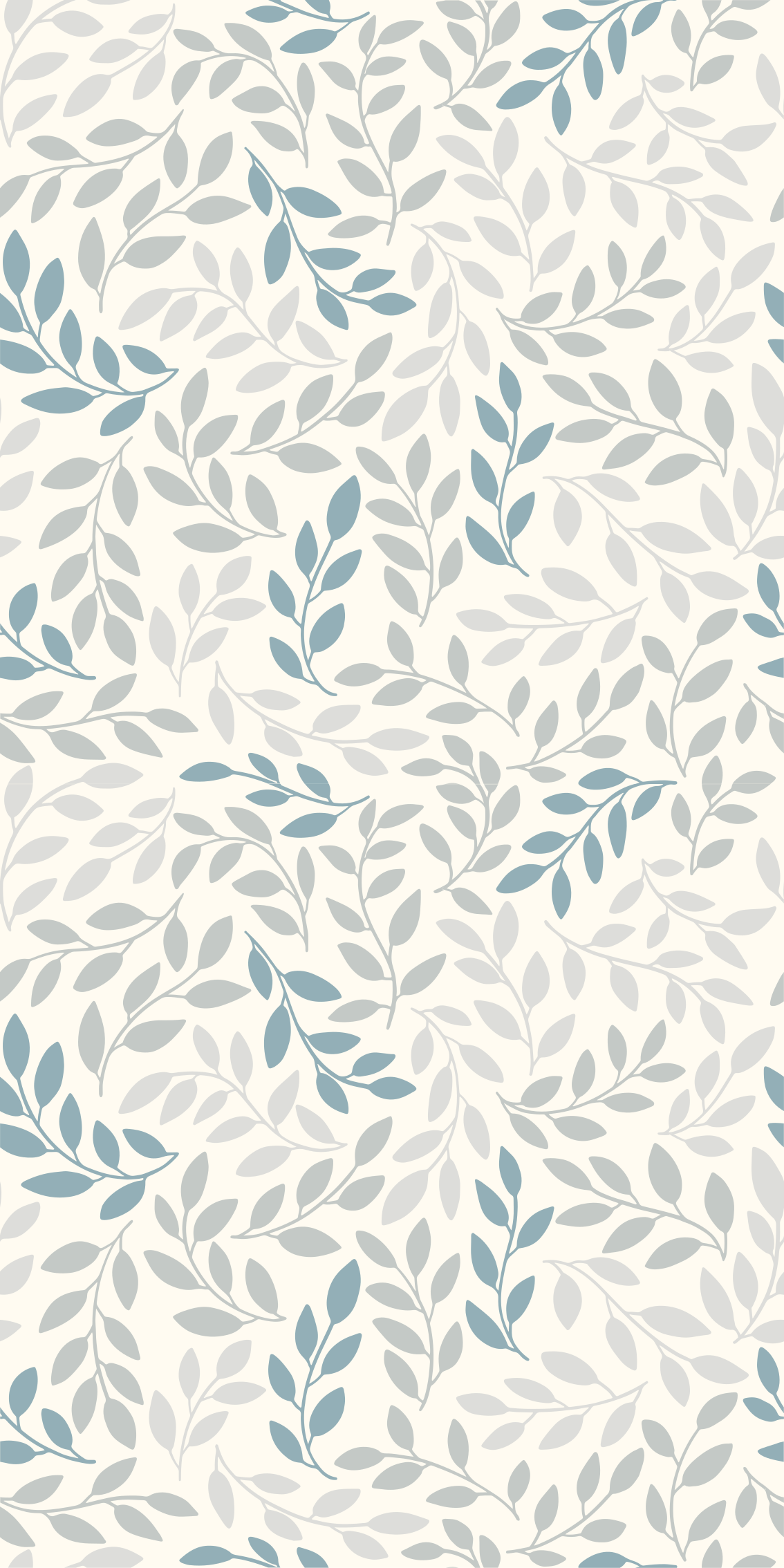 Tapis vinyle chambre ombre bleue sur petites feuilles - TenStickers