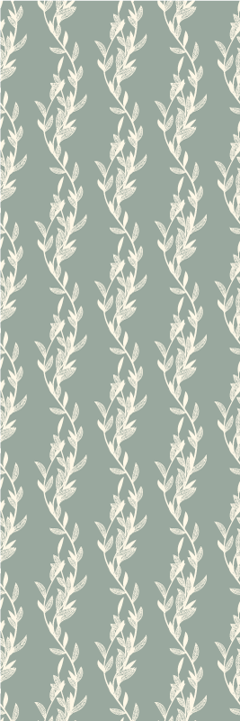 Tapis vinyle chambre feuilles petites sur brindilles - TenStickers