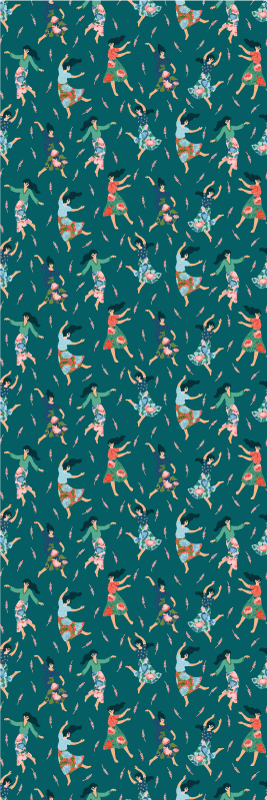 Tapis vinyle chambre femmes dansantes avec élégance - TenStickers